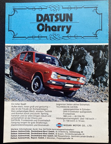 Datsun cherry werbung - cherry,
