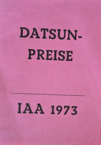 Datsun preisliste 1973 - datsun,